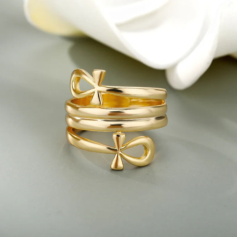 Bague croix de vie ankh