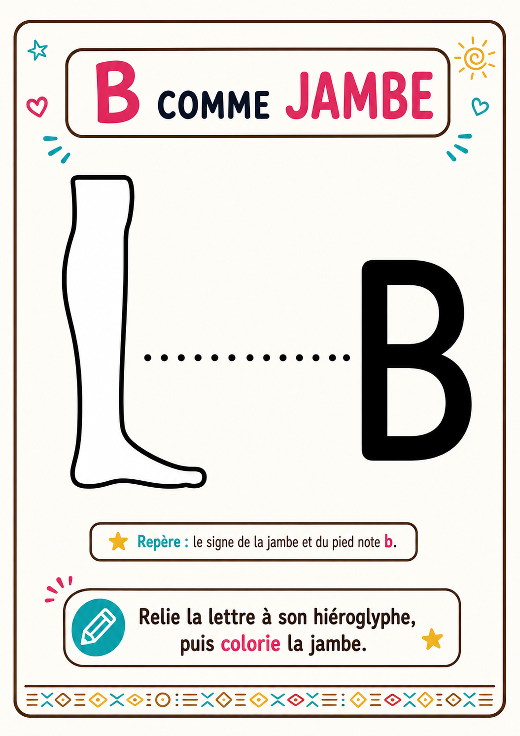 Mes fiches hiéroglyphes — pack à imprimer