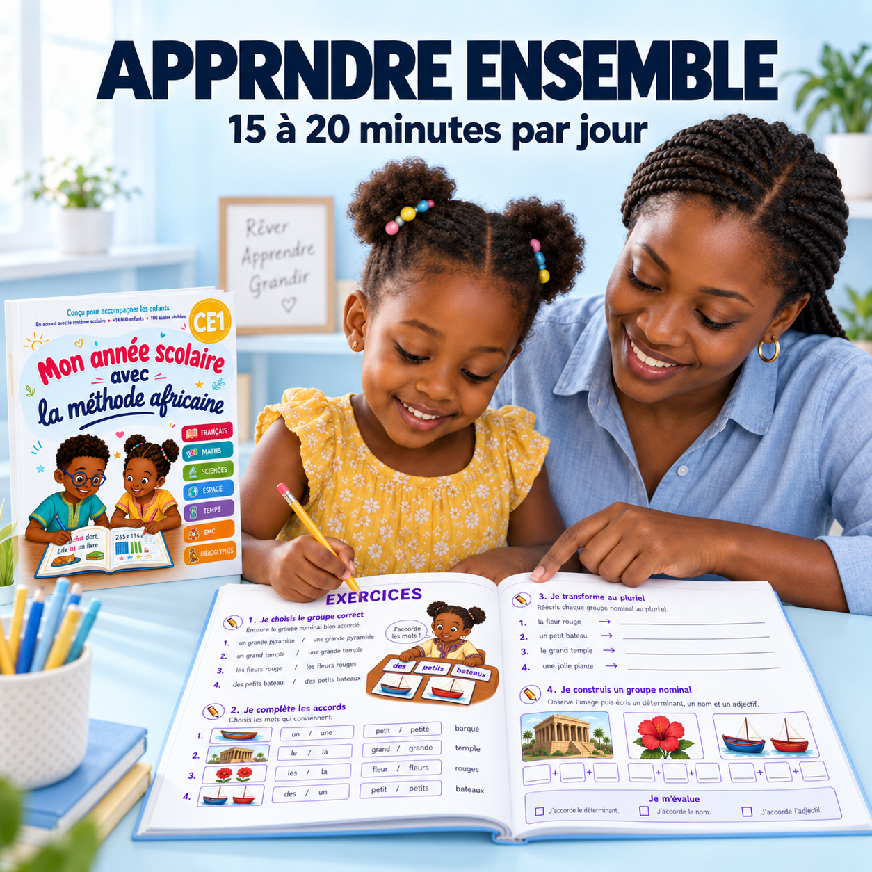 Mon année scolaire avec la méthode africaine : CE1 7-8 ans