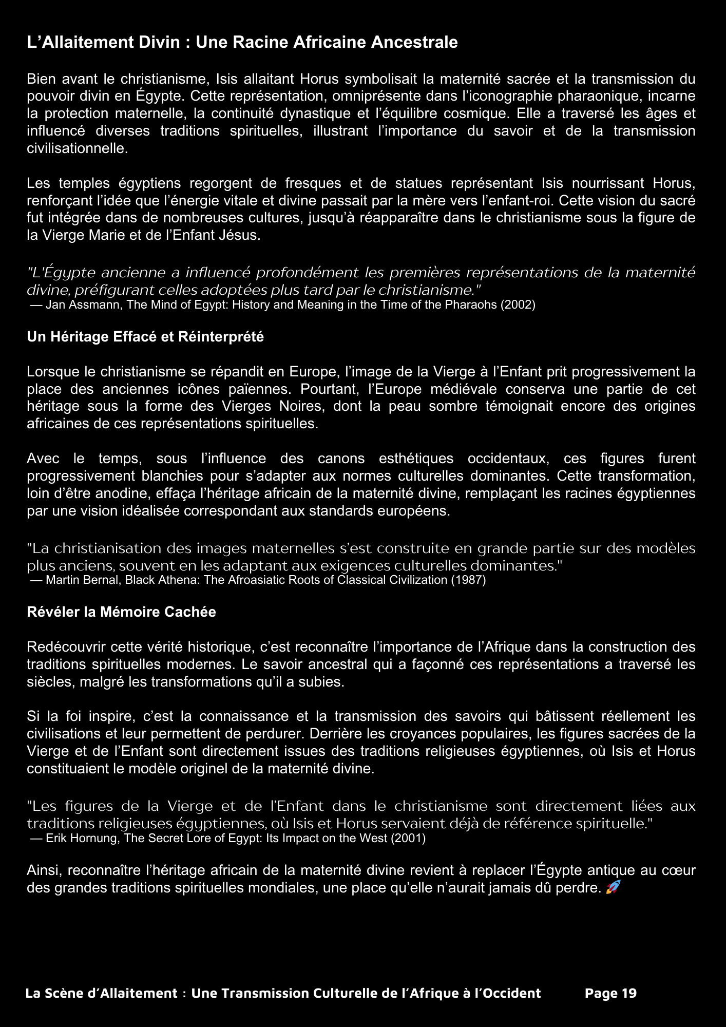 30 plagiats des religion dites révélées issue de la spiritualité africaine