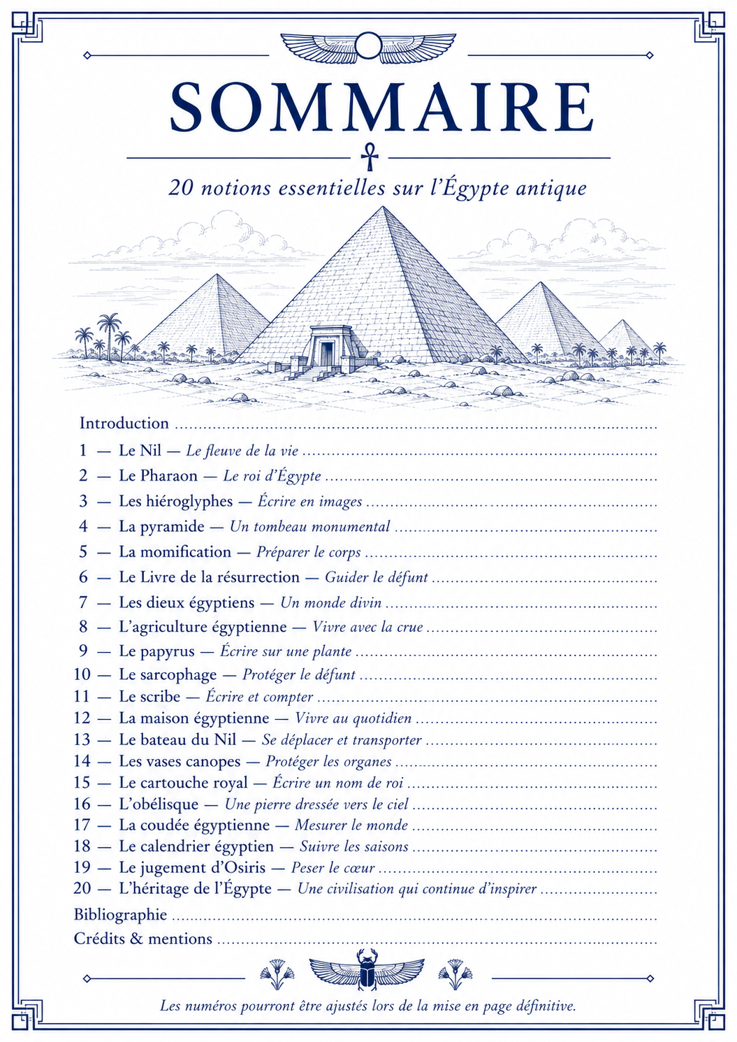 Les 20 clés de l'Égypte ancienne