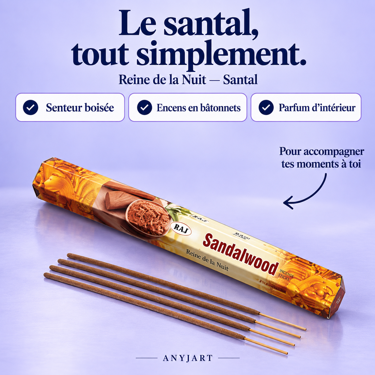 Bâtons d'encens égyptien (pack de 20)