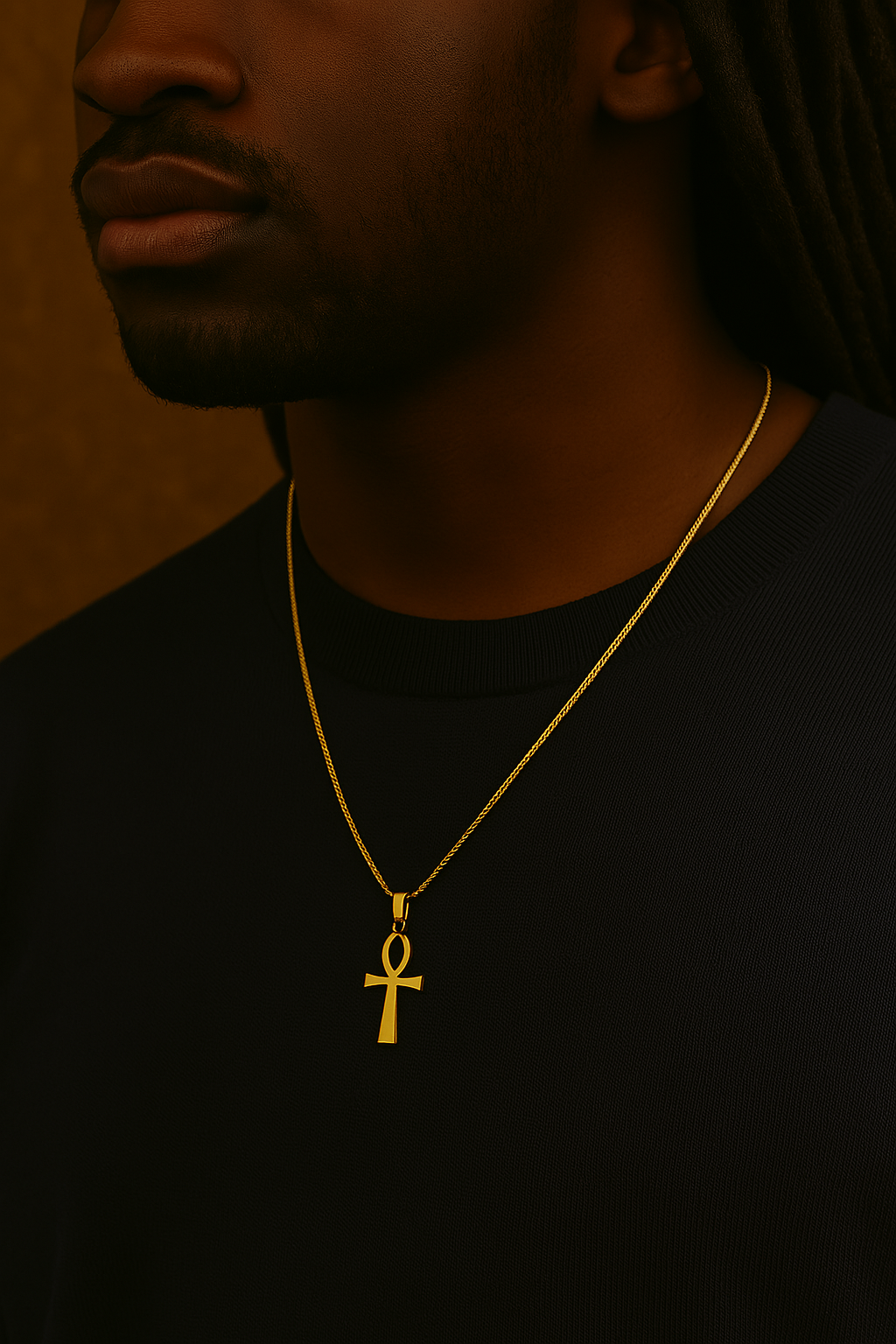 Collier Ankh Doré