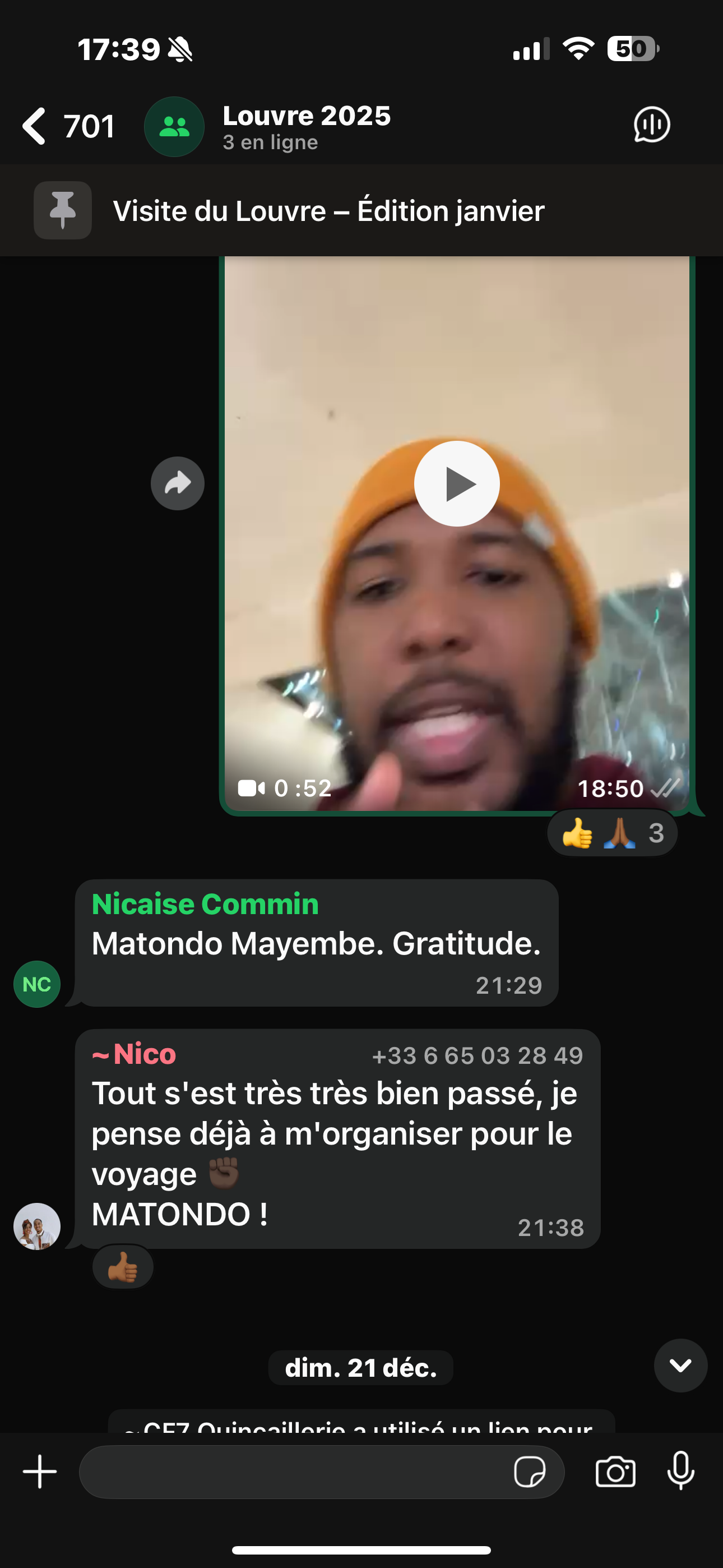 Visite du musée du Louvre