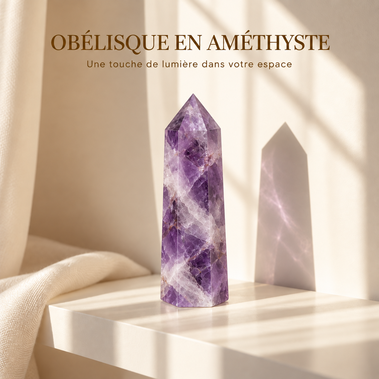 Obélisque en Améthyste