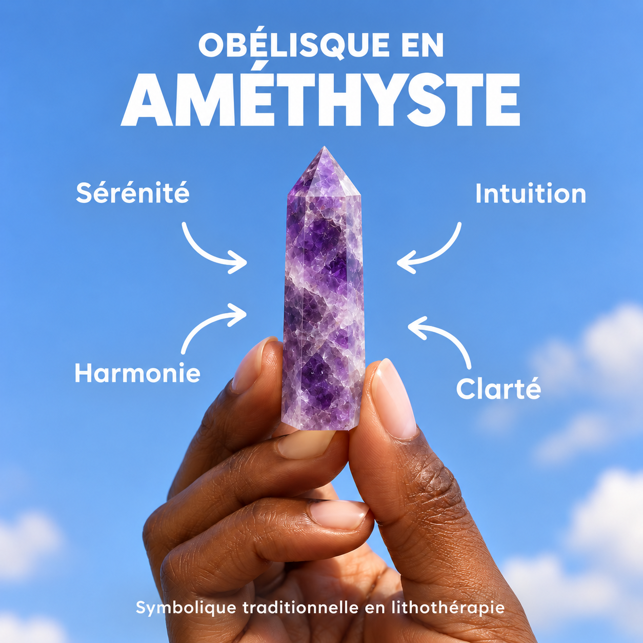 Obélisque en Améthyste