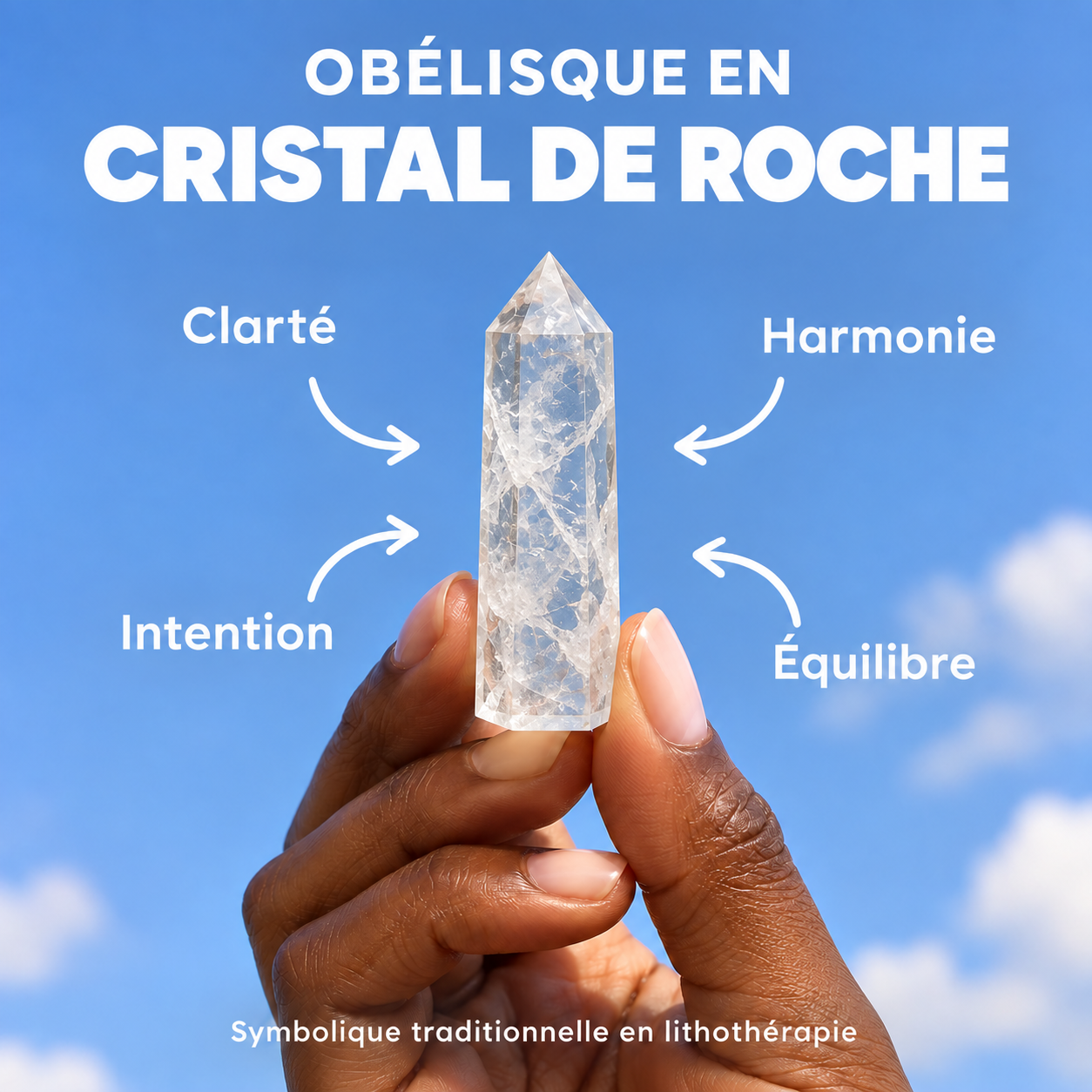 Obélisque en Cristal de Roche