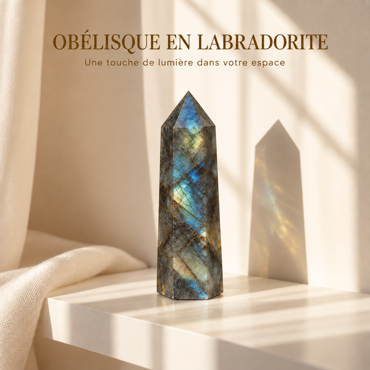 Obélisque en Labradorite