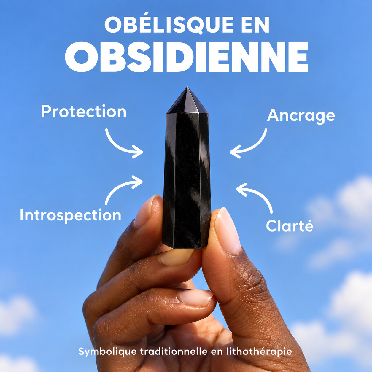 Obélisque en Obsidienne