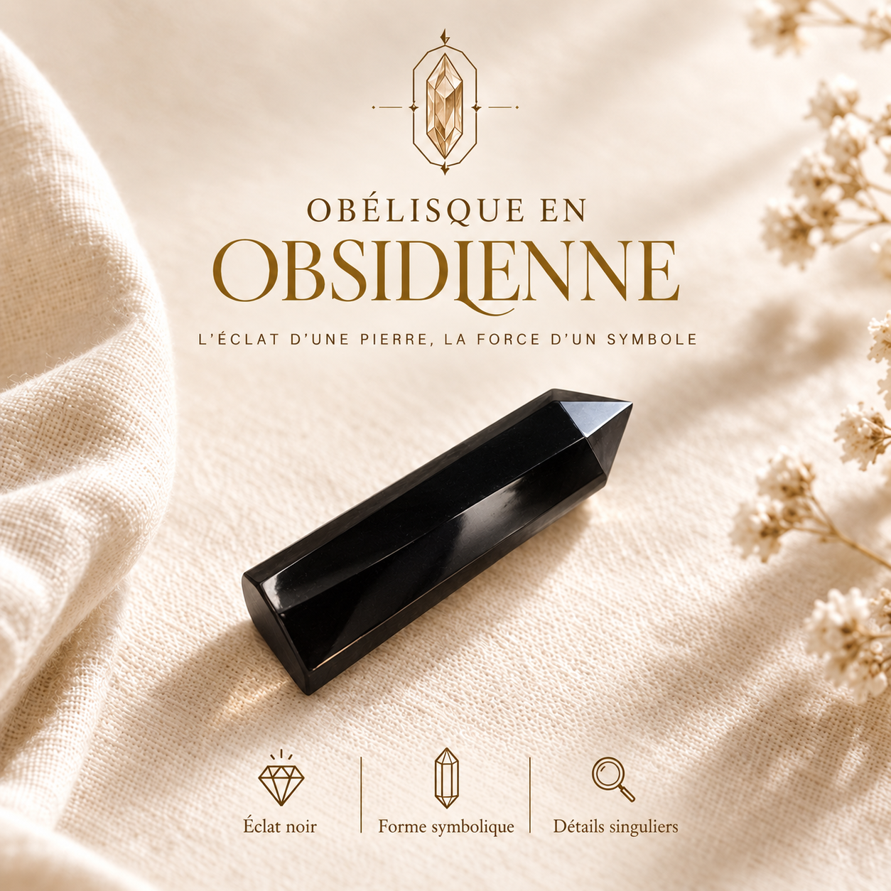 Obélisque en Obsidienne