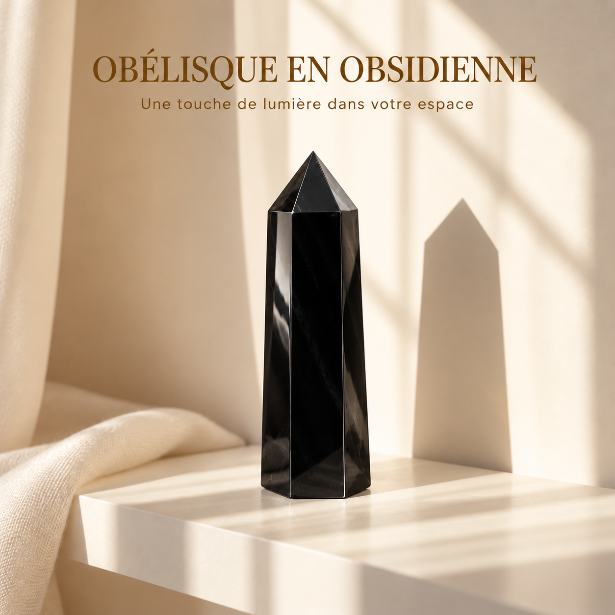 Obélisque en Obsidienne