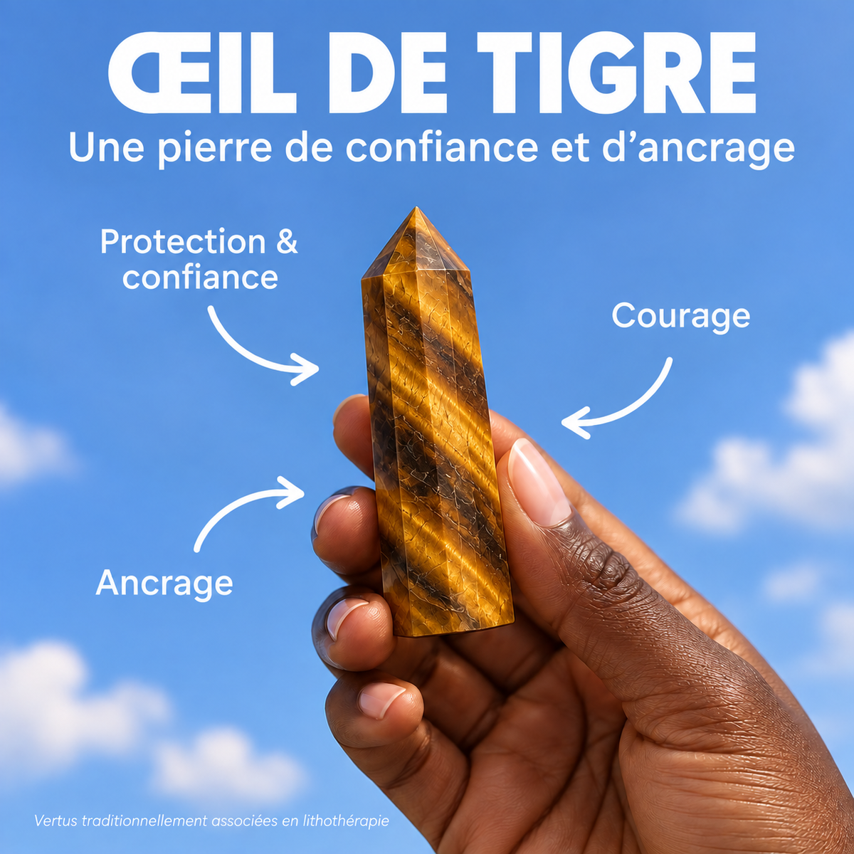 Obélisque en Œil de Tigre