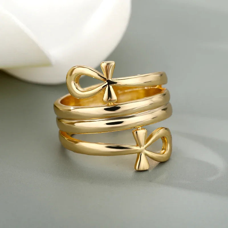 Bague croix de vie ankh