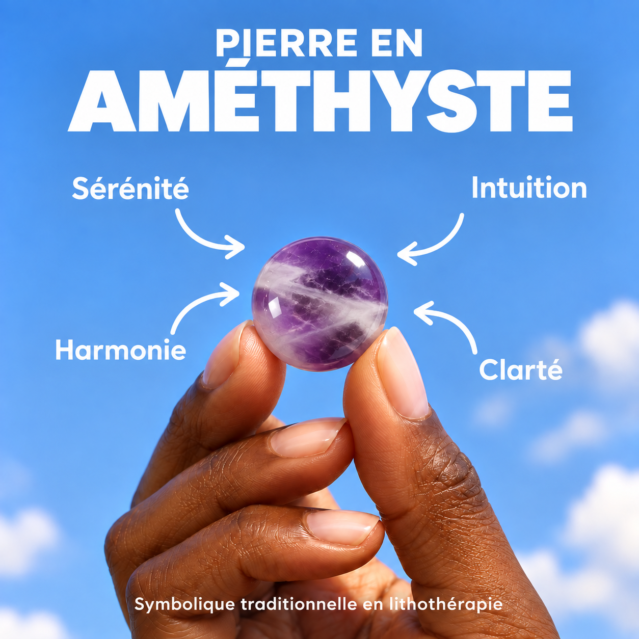 Cabochons Améthyste 12 mm