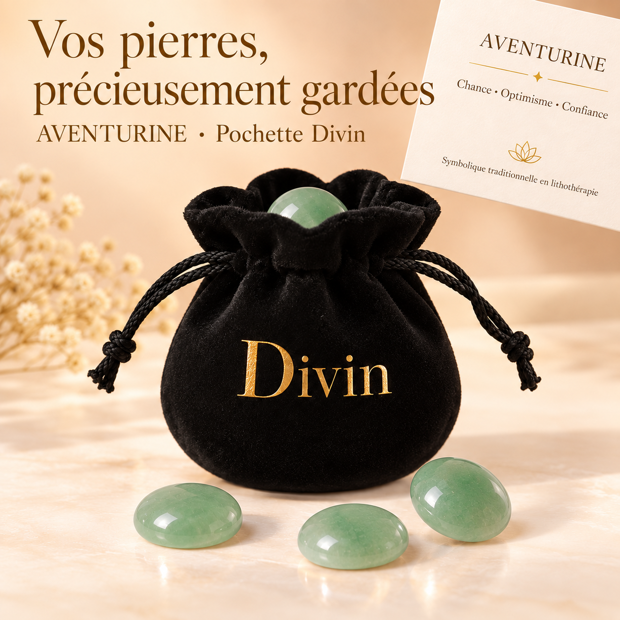 Cabochons Aventurine 12 mm