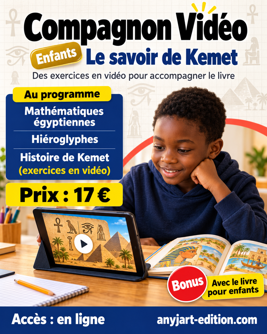 Compagnon Vidéo Enfants – Exercices pour maîtriser le savoir de Kemet