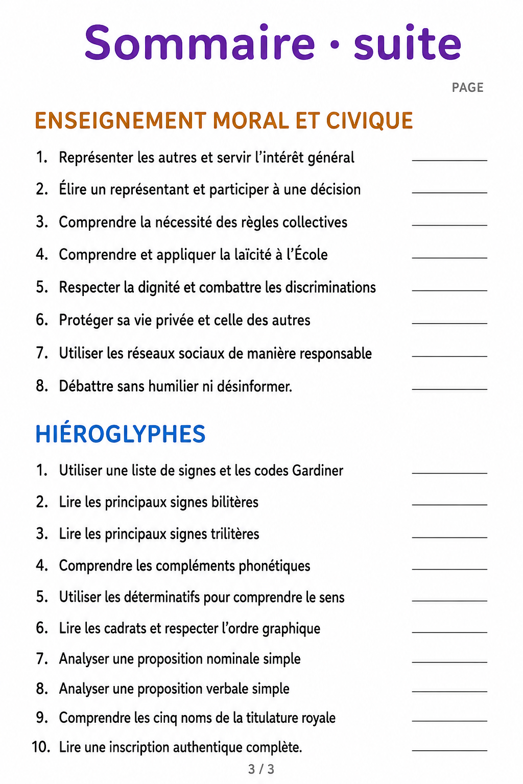 Mon année scolaire avec la méthode africaine : 6ème 11-12 ans – Français, mathématiques, histoire-géographie et hiéroglyphes | Exercices progressifs avec corrigés