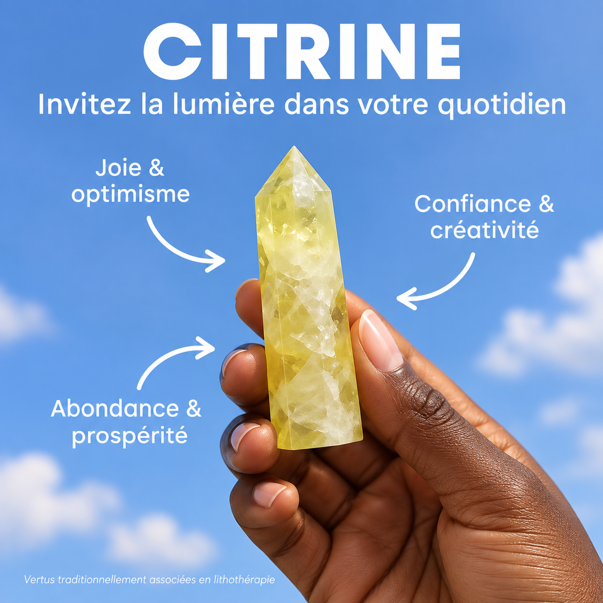 Citrine : joie, confiance, abondance