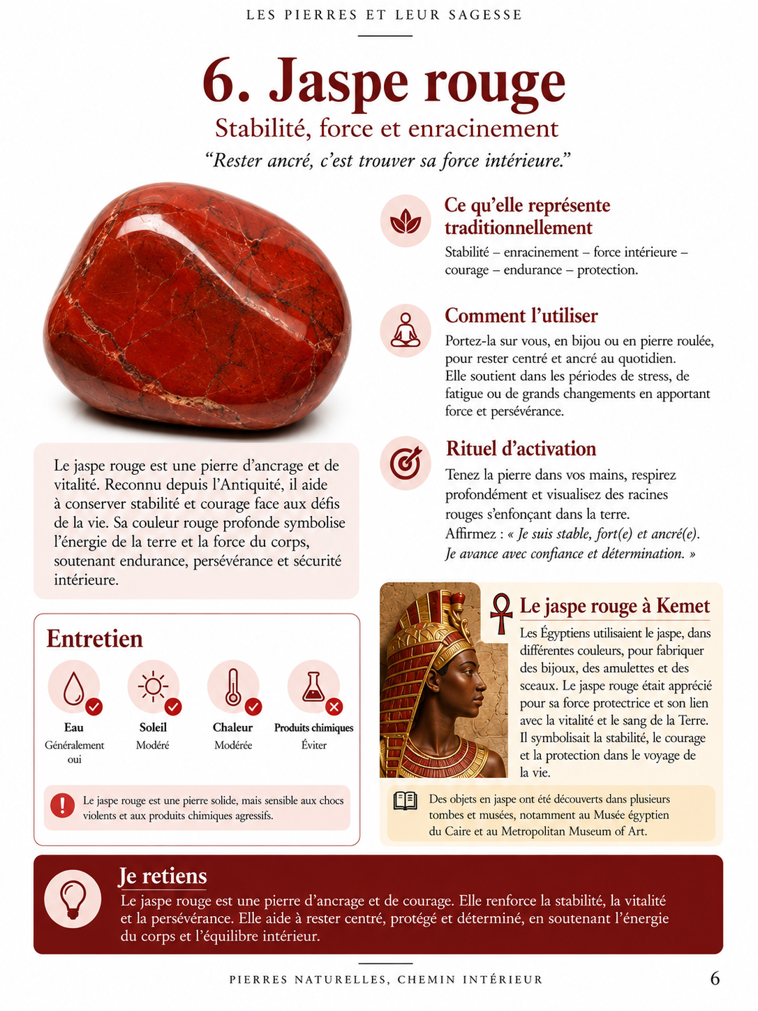 Mini-Guide PDF — Apprendre à connaître sa pierre