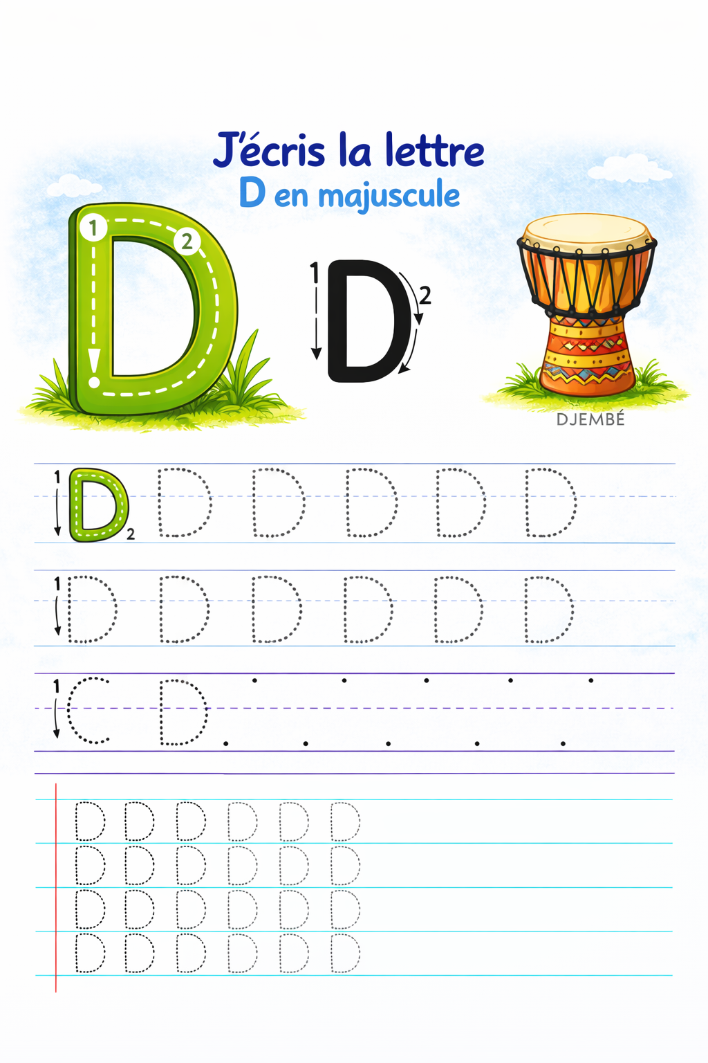 Mon premier cahier d’alphabet et d’écriture : Maternelle 3-5 ans | Tracer, repérer et écrire les lettres majuscules de A à Z