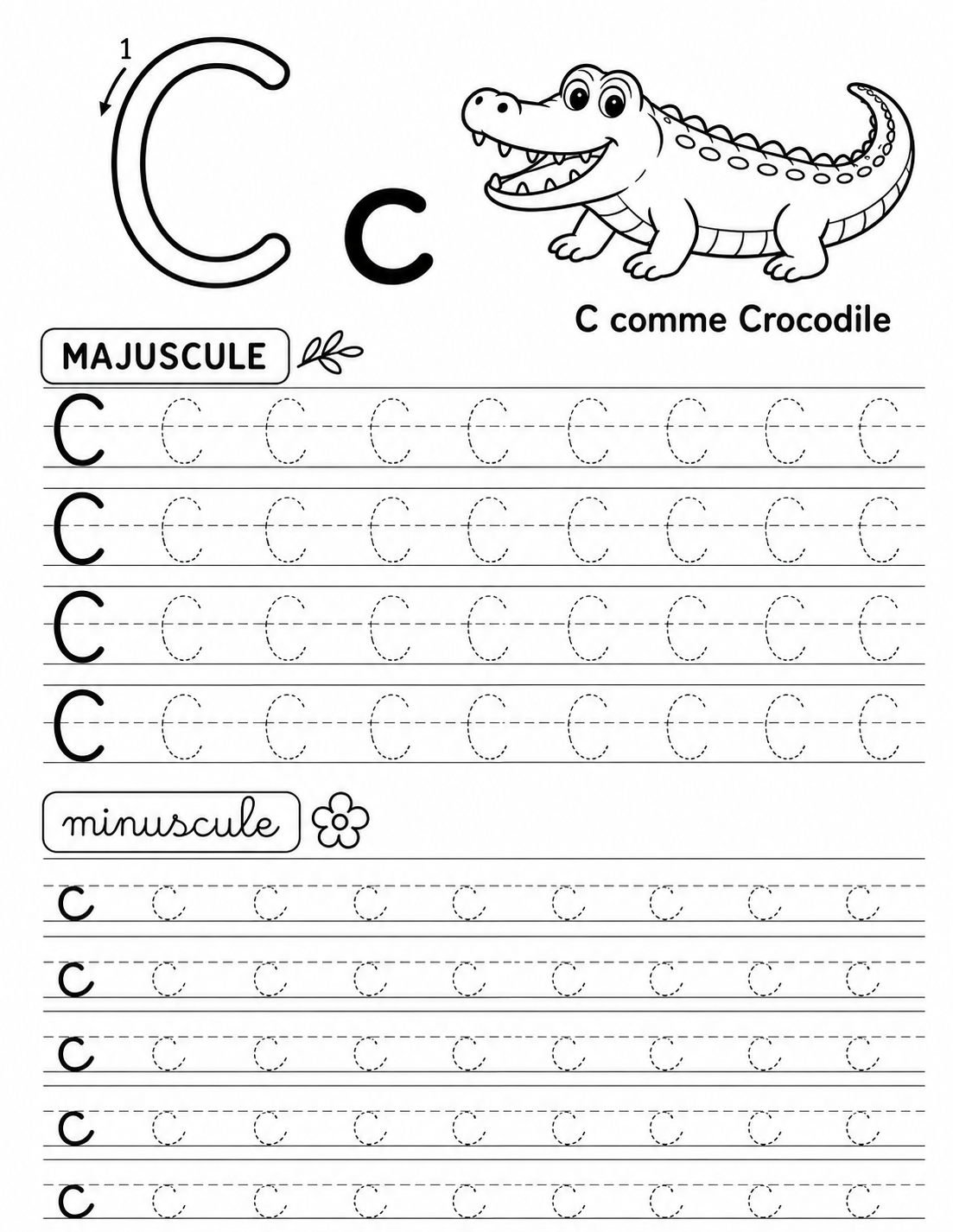 Mon premier cahier d’alphabet et d’écriture : Maternelle 3-5 ans | Tracer, repérer et écrire les lettres majuscules de A à Z