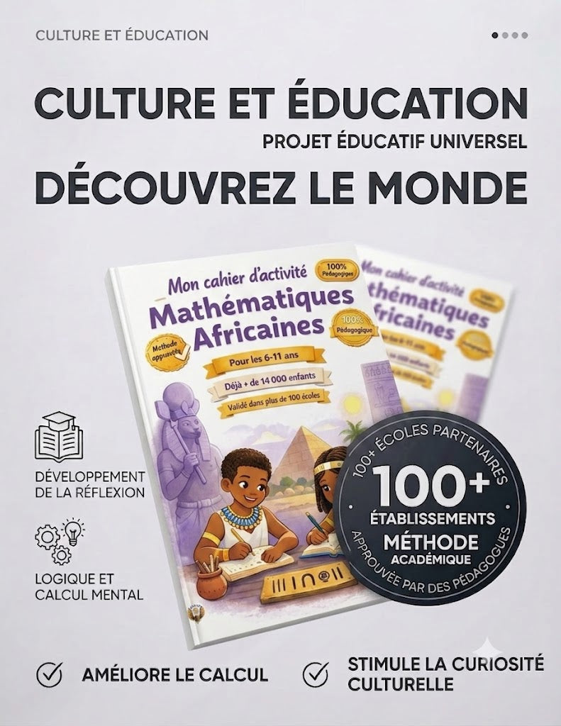 Europe - Mon cahier avec pleins d'activités de mathématiques africaines