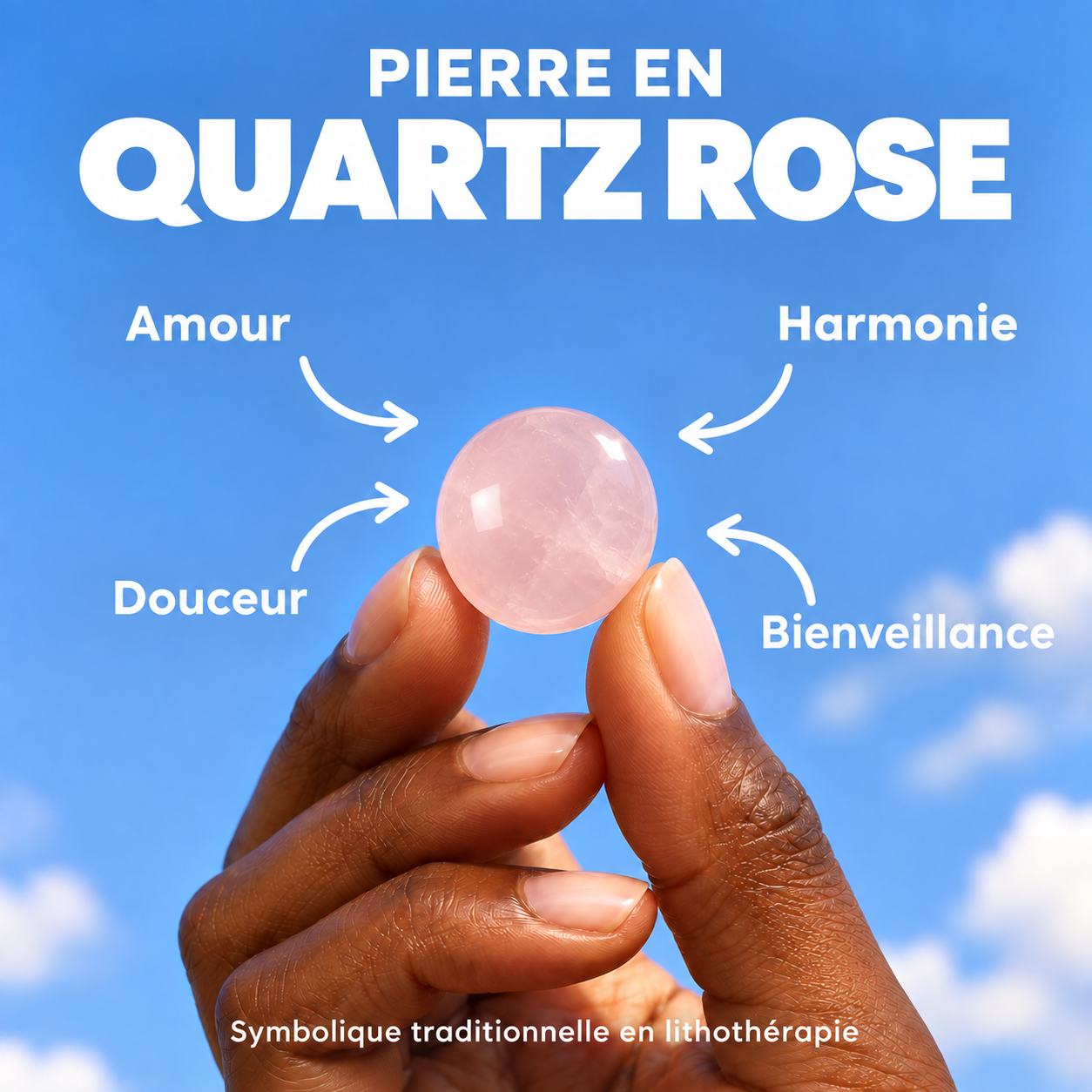 Cabochons Quartz Rose 12 mm