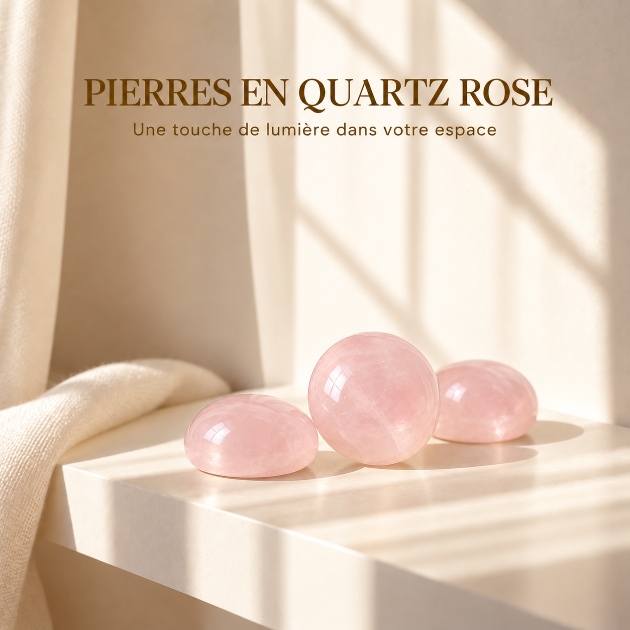 Cabochons Quartz Rose 12 mm